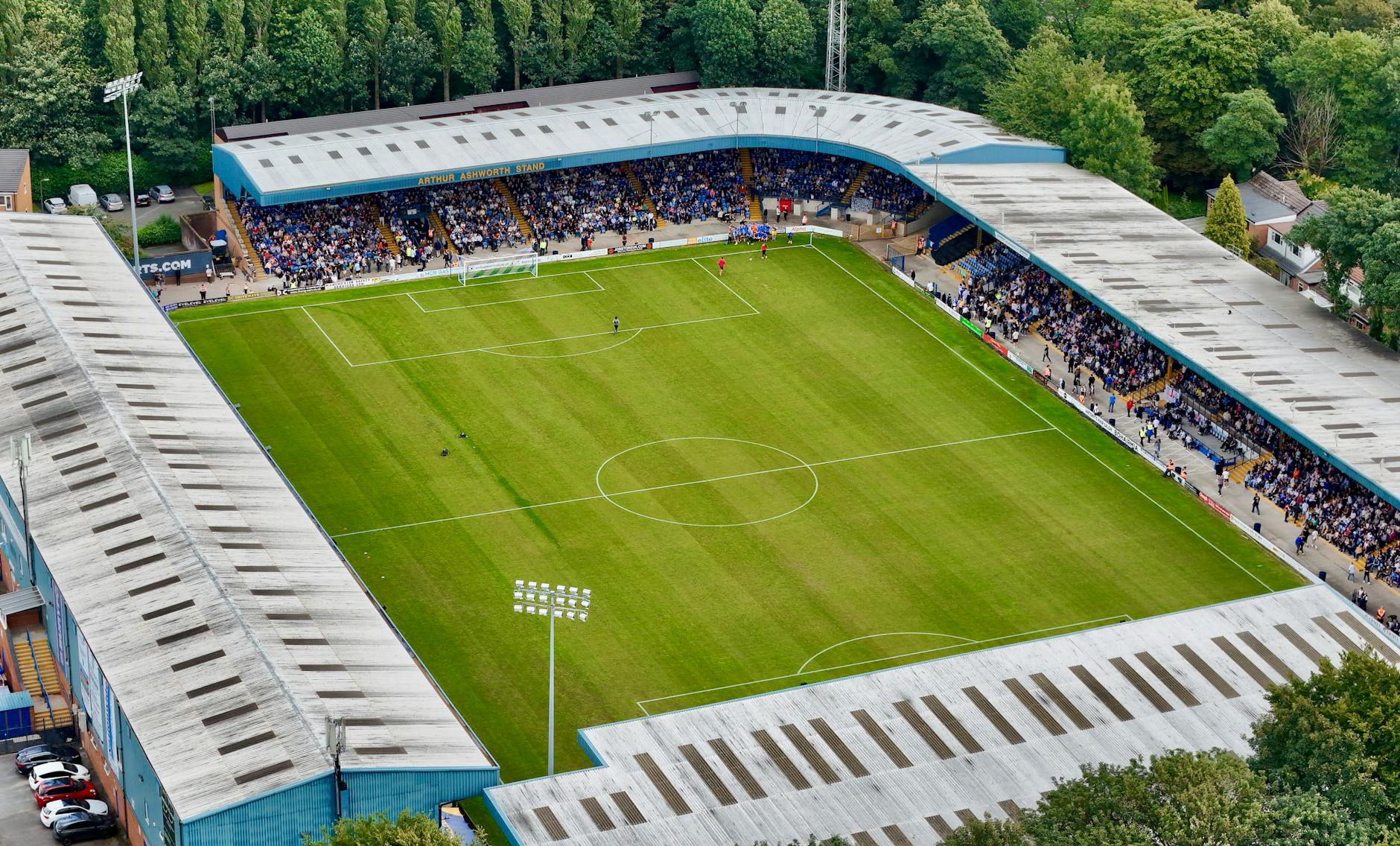football stadium seen from above